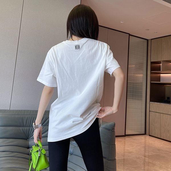 人気No1ロエベ マルチカラー グラフィック コットン Tシャツ スーパーコピー lod79186人気