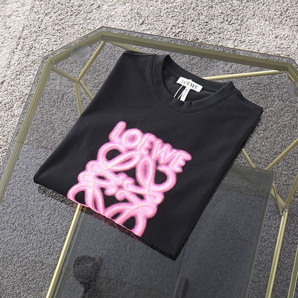 ☆関税込☆ロエベ★アナグラムバイカラーコットンTシャツ スーパーコピー★ lof57691激安送料無料