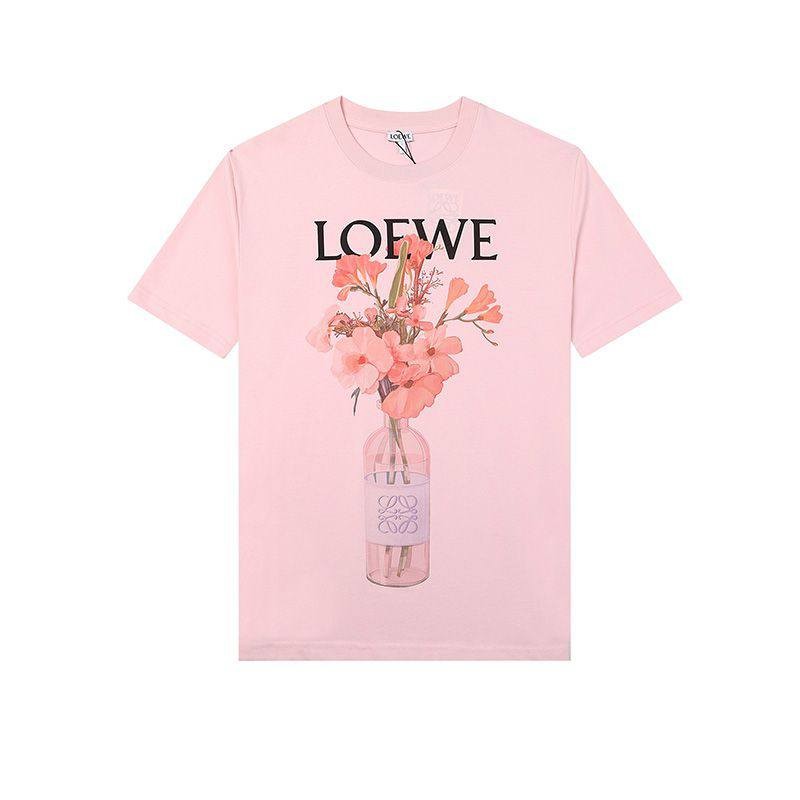 人気No1 ロエベ Tシャツ偽物 アナグラム ブローチプリント 半袖 loh07937
