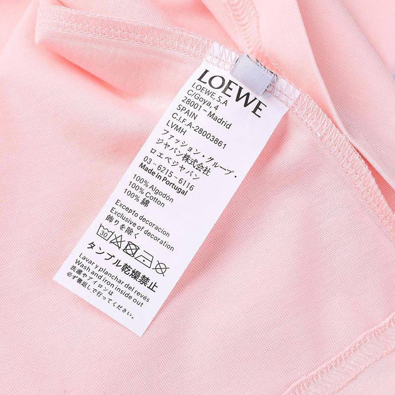 人気No1 ロエベ Tシャツ偽物 アナグラム ブローチプリント 半袖 loh07937代引きを販売