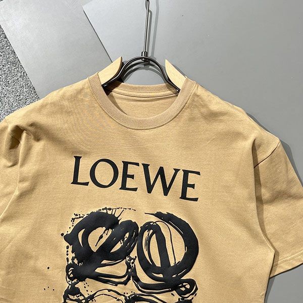 送料無料☆ロエベ★アナグラムバイカラーコットンTシャツ 偽物★ loh13059通販