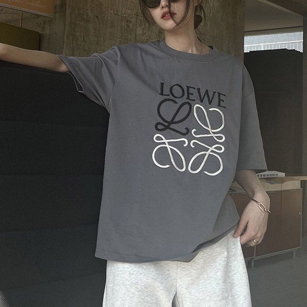 ロエベ プリント コットン ジャージ Tシャツ 偽物 loh31503激安送料無料