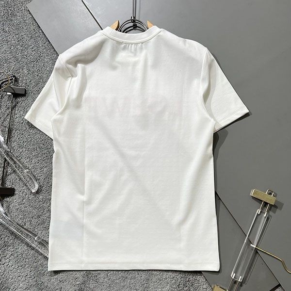 セレブ多数愛用☆ロエベ★アナグラムバイカラーコットンTシャツ 偽物★ loj33676高い品質