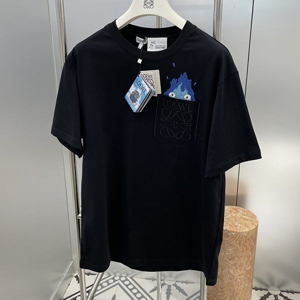 【使い勝手抜群】ロエベ ×ハウルの動く城 コピー カルシファー ポケットTシャツ 2色 lol62003人気