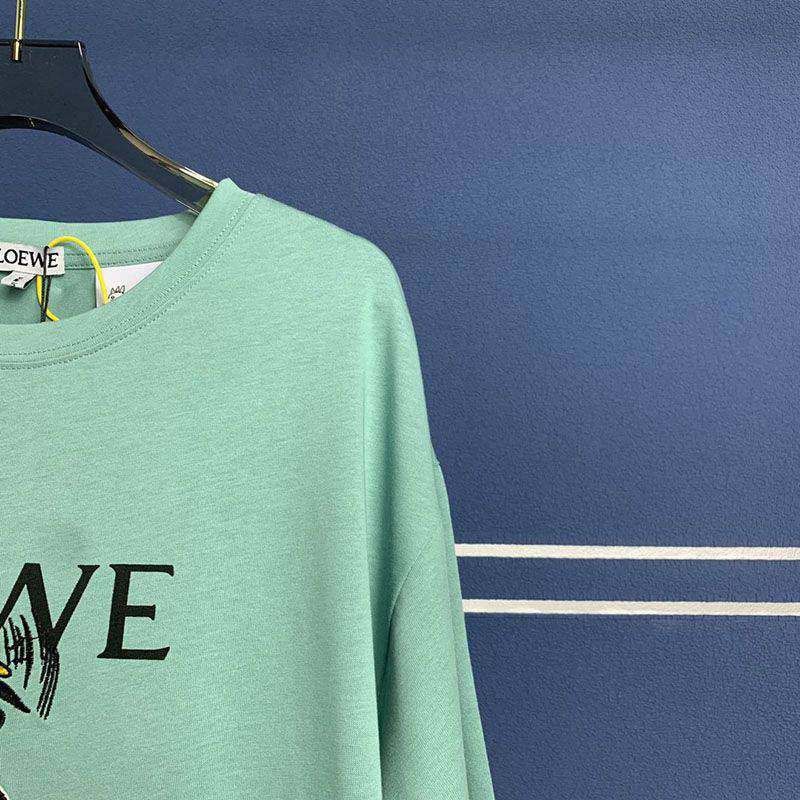 可愛い ロエベ×ジブリ ハエドリ クルーネックTシャツ コピー lom16507激安送料無料