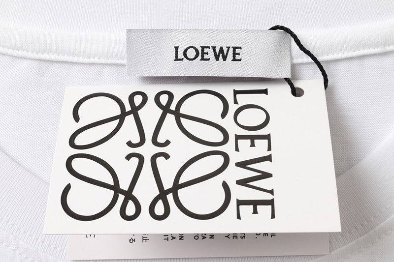 ★日本!!人気！ロエベ Tシャツ 偽物 ロゴプリントクルーネック半袖Tシャツ lom91740N級品