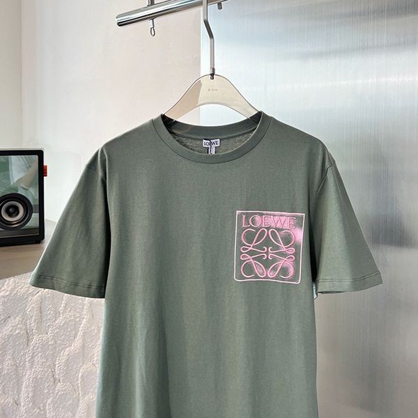 新作 ロエベ☆アナグラム ロゴ コットン 半袖Tシャツ lon28914激安送料無料