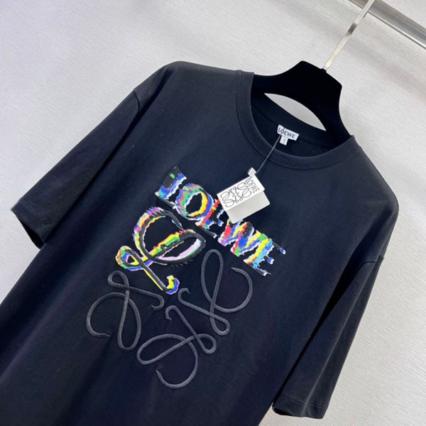 稀少 ロエベ アナグラム プリント Tシャツ コピー loo07613激安送料無料
