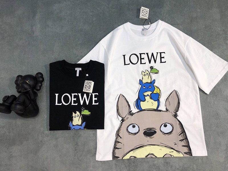 大人気！可愛い ロエベ トトロ tシャツ コピー コラボ コットン loo38422人気
