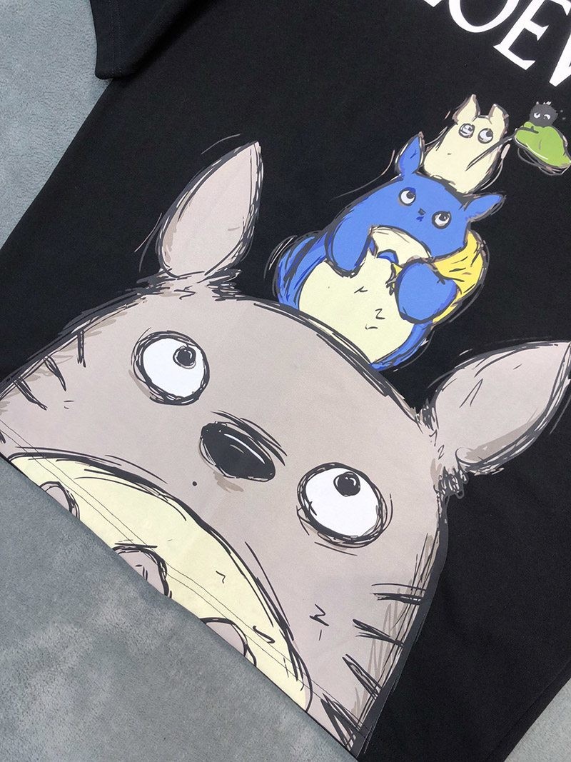 争奪戦 可愛い ロエベ トトロ tシャツ コピー コラボ コットン lop69694高い品質