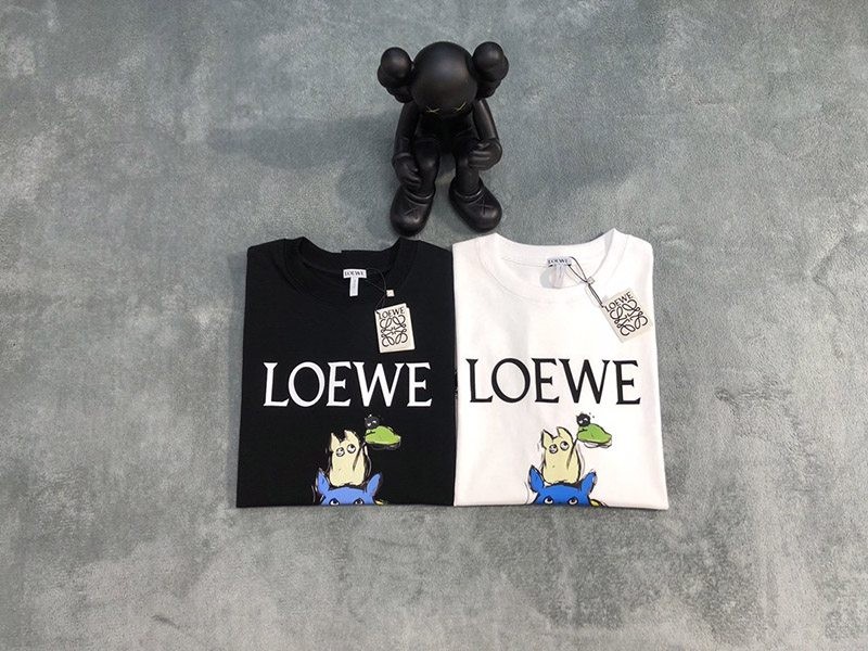 争奪戦 可愛い ロエベ トトロ tシャツ コピー コラボ コットン lop69694品質保証