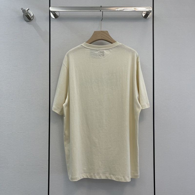 日本未入荷ロエベ サボテンロゴがカワイイシンプル半袖Tシャツ コピー lop93191激安送料無料