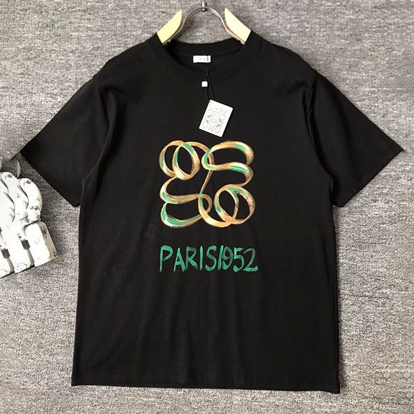 n級品 おすすめ☆ロエベ★アナグラムバイカラーコットンTシャツ 偽物★ loq69071