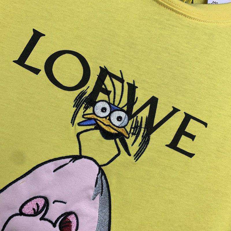 最安値挑戦ロエベ×ジブリ スーパーコピー ハエドリ クルーネックTシャツ lot32147人気