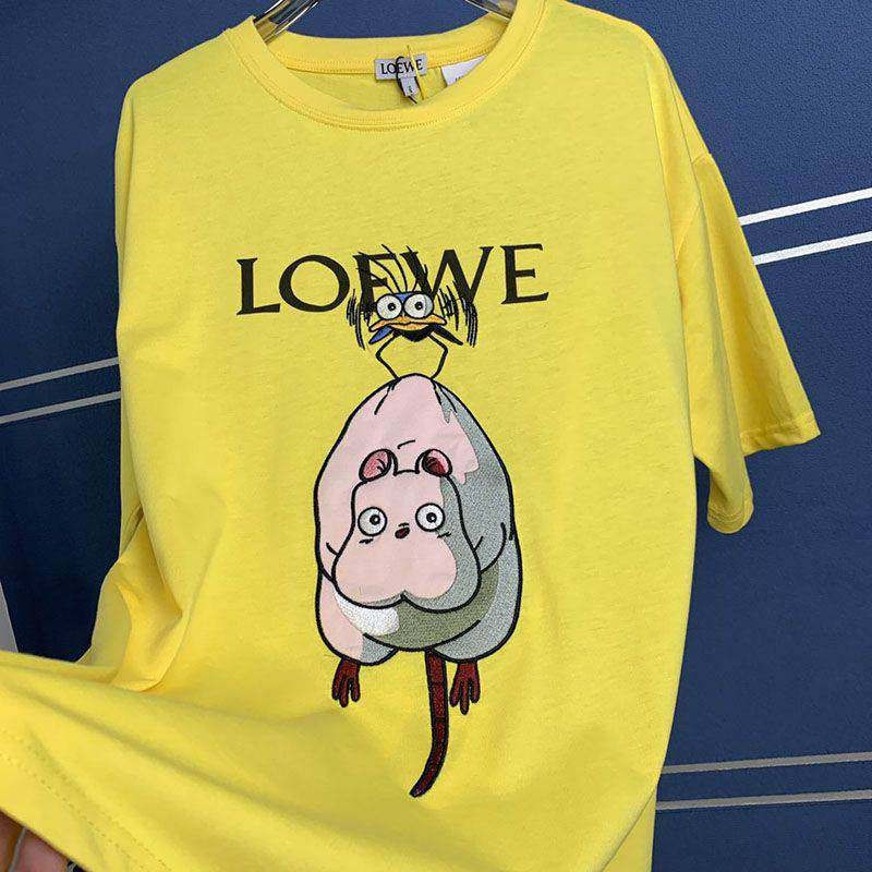 最安値挑戦ロエベ×ジブリ スーパーコピー ハエドリ クルーネックTシャツ lot32147代引きを販売