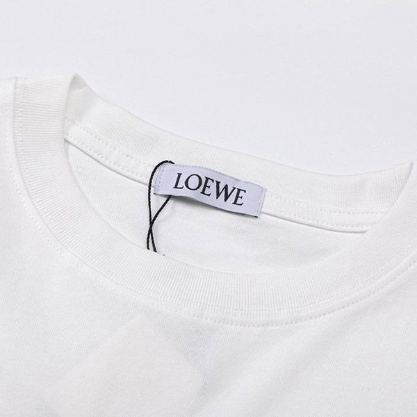 ロエベ グリッチ アナグラム Tシャツ コピー コットン lot34381激安送料無料