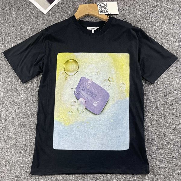 送料込ロエベ マルチカラー グラフィック コットン Tシャツ スーパーコピー 2色 lot48125人気