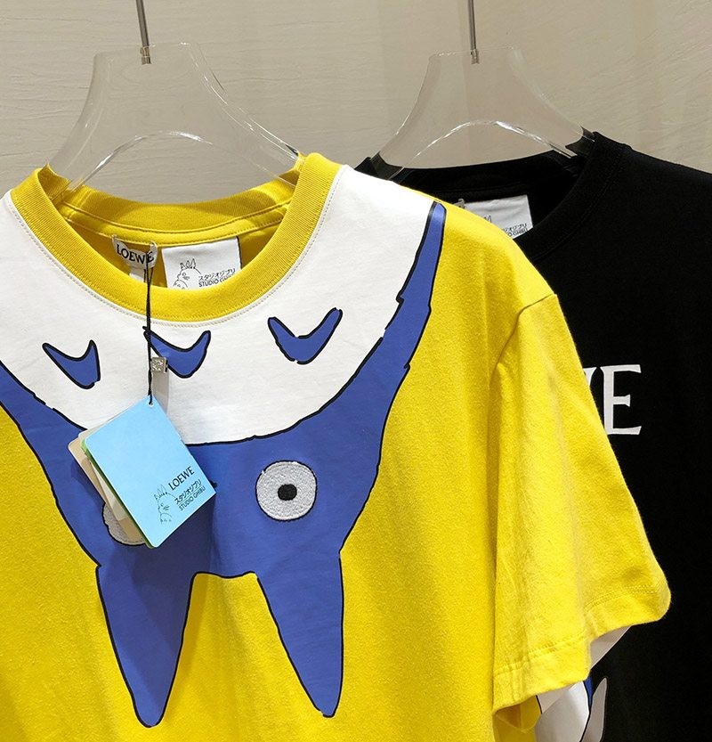 一目惚れ♪可愛い ロエベ トトロ tシャツ 偽物 コラボ コットン lou25310高い品質