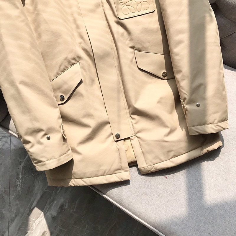 完売必至 ロエベ コットン フーデッド パファージャケット コピー lou95472高い品質