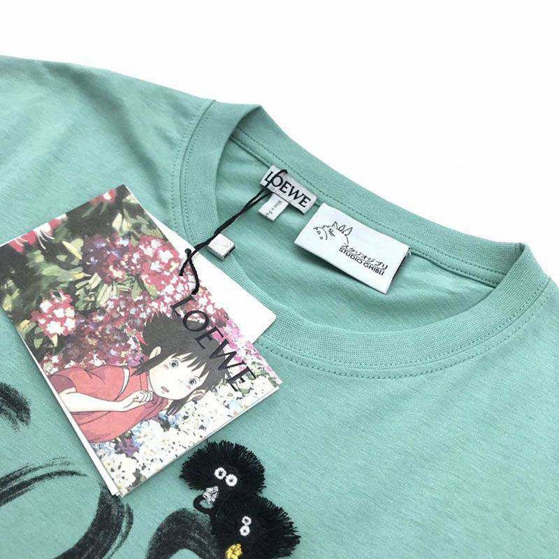 21-22AWロエベ × スタジオジブリ 偽物 ロゴ Tシャツ low84198高い品質