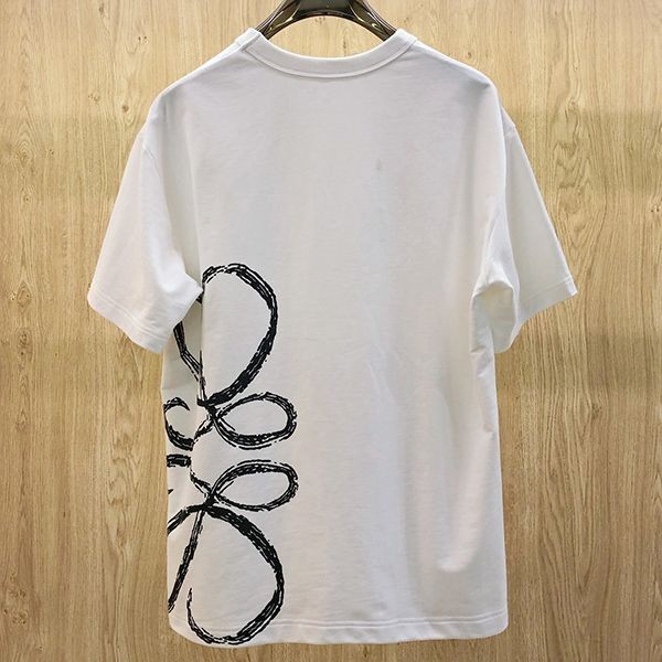 超希少！ロエベ★アナグラム ロゴ コットン 半袖 Tシャツ 偽物 loy21996通販