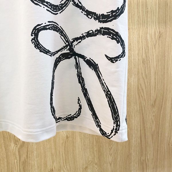 超希少！ロエベ★アナグラム ロゴ コットン 半袖 Tシャツ 偽物 loy21996高い品質