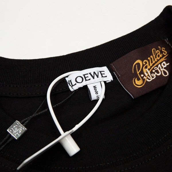入手困難 ロエベ アナグラム クラフト Tシャツ 偽物 コットン loy93946激安送料無料