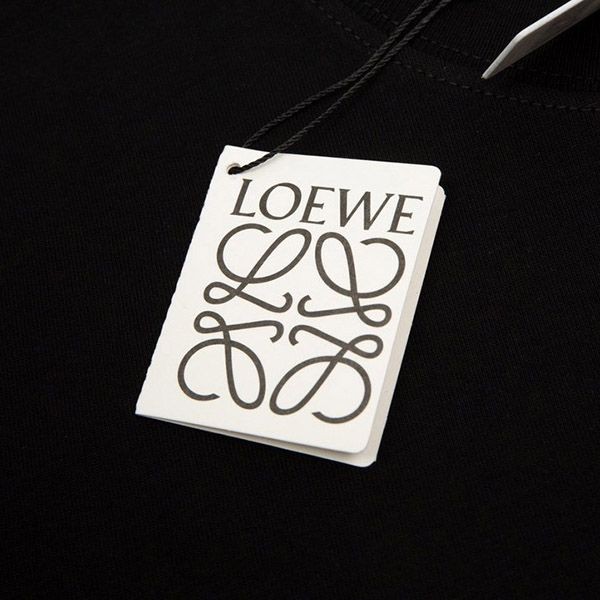 入手困難 ロエベ アナグラム クラフト Tシャツ 偽物 コットン loy93946高い品質