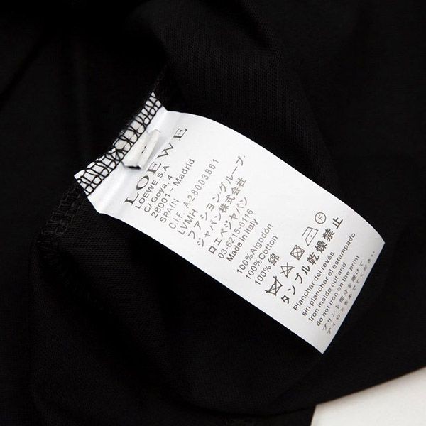 入手困難 ロエベ アナグラム クラフト Tシャツ 偽物 コットン loy93946最高級