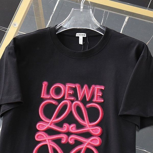 ☆関税込☆ロエベ★アナグラムバイカラーコットンTシャツ 偽物★ loz31894激安送料無料