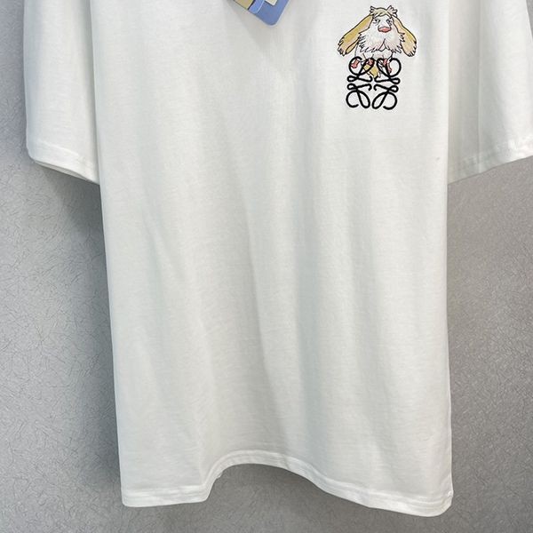 確保済みロエベ ヒン アナグラム Tシャツ コピー クルーネック 2色 loz53590人気