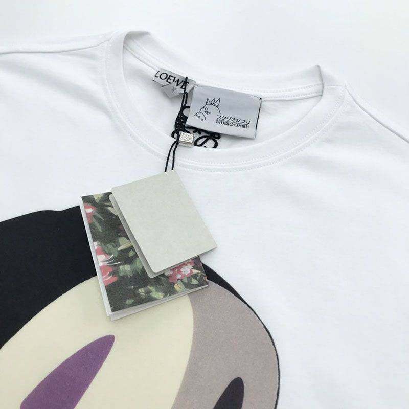 争奪戦[ロエベ] カオナシ コピー オーバーサイズ コットン Tシャツ loz95351激安送料無料