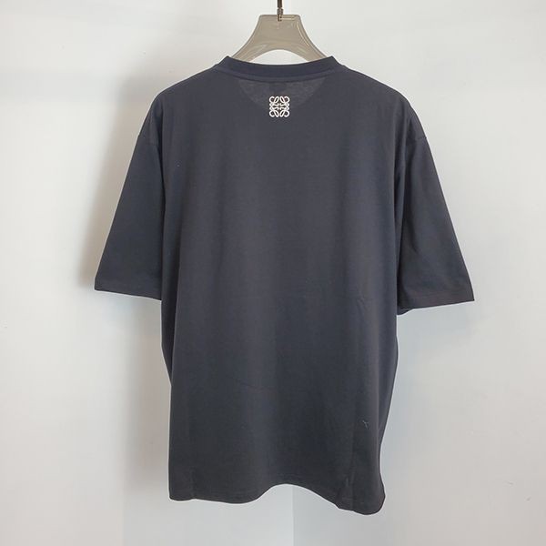 最安値挑戦☆ロエベ★アナグラムバイカラーコットンTシャツ 偽物★ vuy17007高い品質