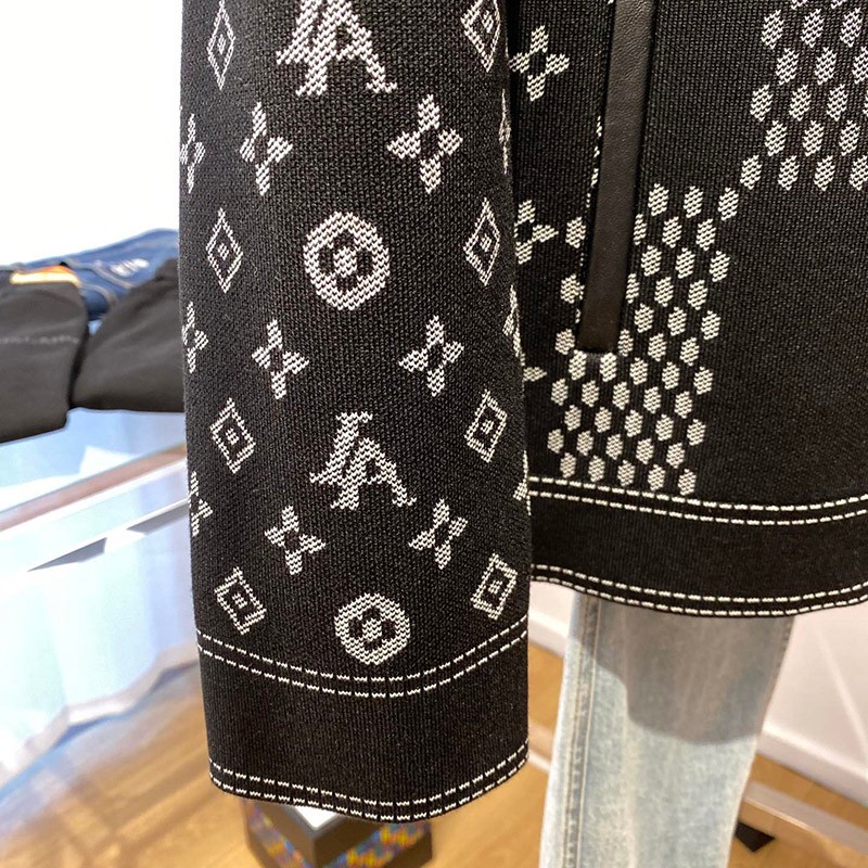 限定希少​ルイヴィトン デニムジャケット コピー NIGO×LV モノグラム ブラック 1A88WR最高級