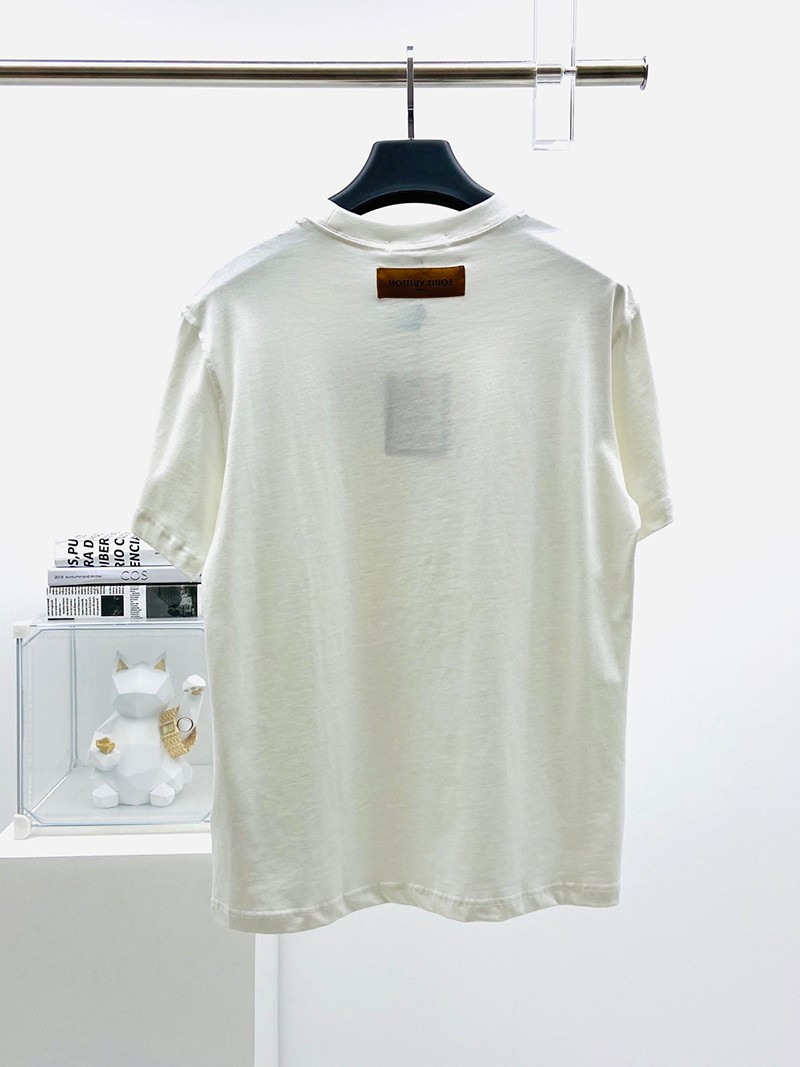 【完売前】ルイヴィトン Tシャツ コピー モノグラム ホワイト パステル 1A8GUQ通販