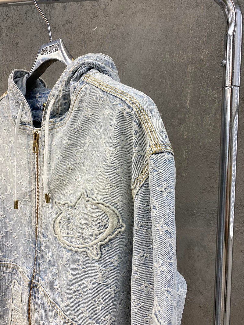お早めに ​ルイヴィトン デニムジャケット コピー LV×NBA ジップスルーフーディ 1A8WTS高い品質