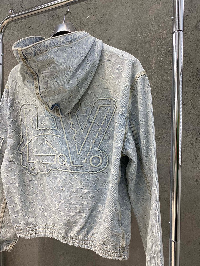 お早めに ​ルイヴィトン デニムジャケット コピー LV×NBA ジップスルーフーディ 1A8WTS最高級