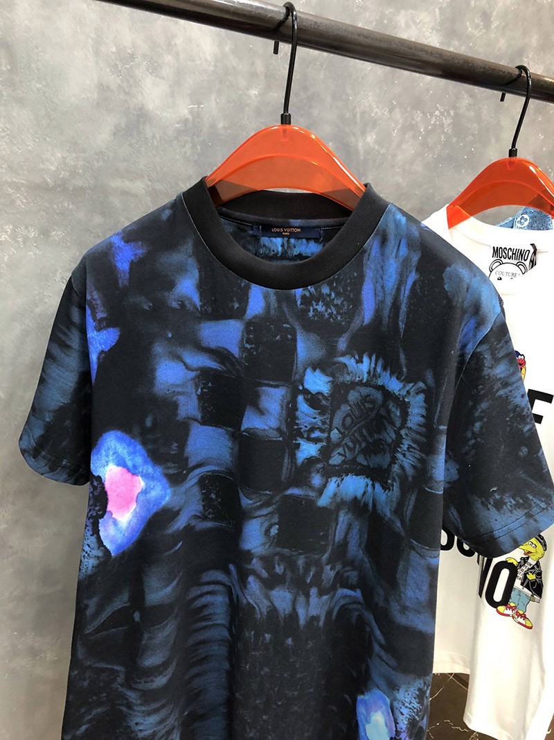 ​ルイヴィトン Tシャツ パロディ ソルトプリント トップス コットン 1A8X1M激安送料無料