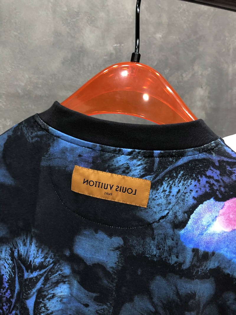 ​ルイヴィトン Tシャツ パロディ ソルトプリント トップス コットン 1A8X1M最高級
