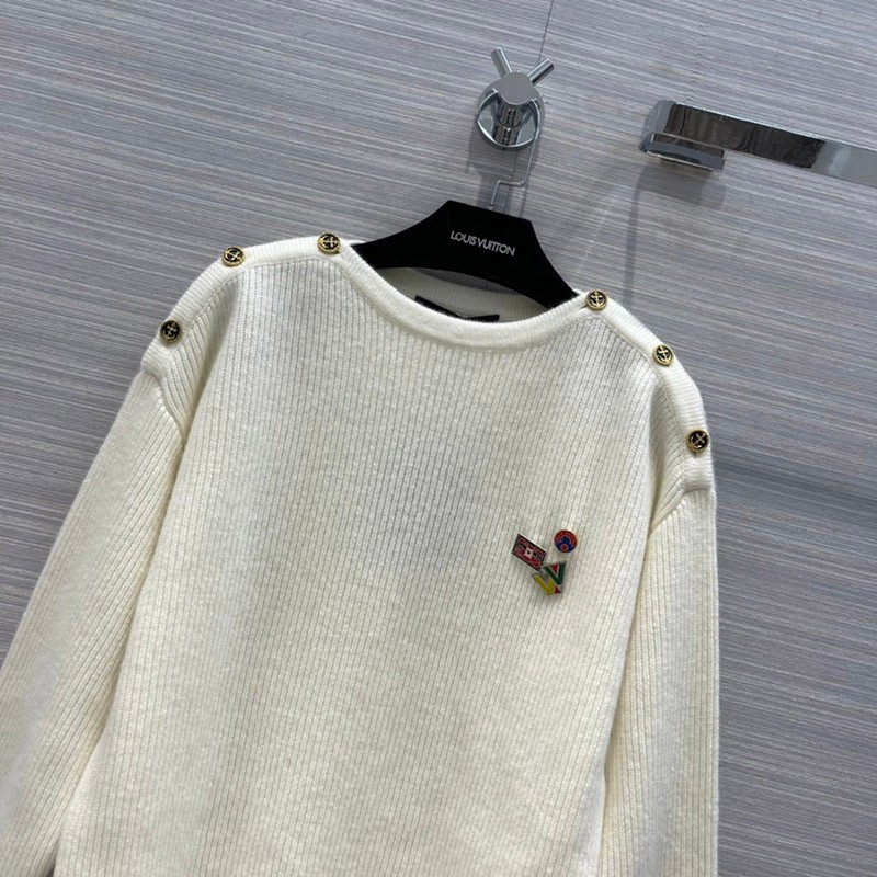 《大人気》ルイヴィトン セーター コピー ノーティカルショルダーディテールセーター 1A92BL通販