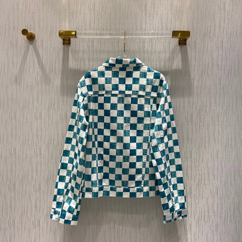 人気No1 ルイヴィトン ジャケット コピー ダミエデニムトラッカージャケット 1A9A1Y代引きを販売
