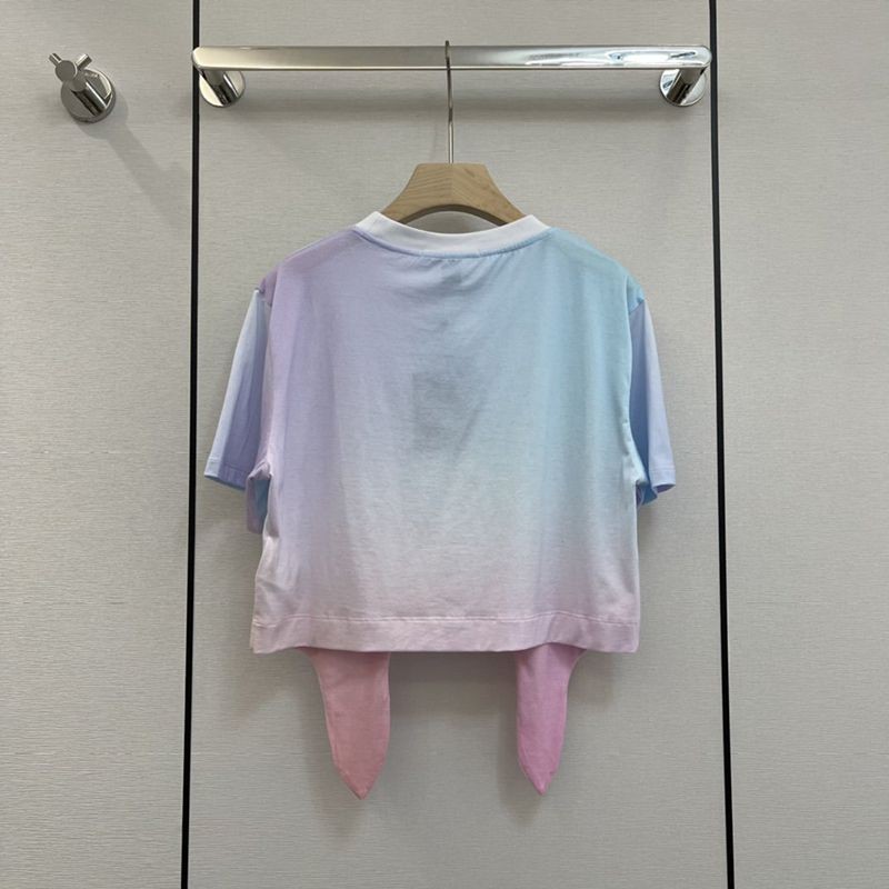 目を惹くカラー ルイヴィトン グラディエントLVサークルセルフタイTシャツ コピー 1A9YF4高い品質