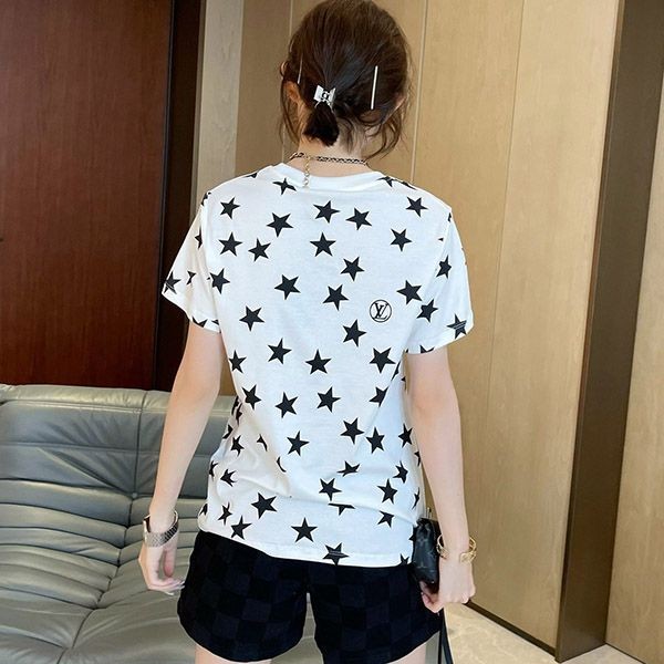 送料込ルイヴィトン スタープリントTシャツ コピー 1AA9WV通販