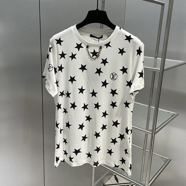 送料込ルイヴィトン スタープリントTシャツ コピー 1AA9WV人気
