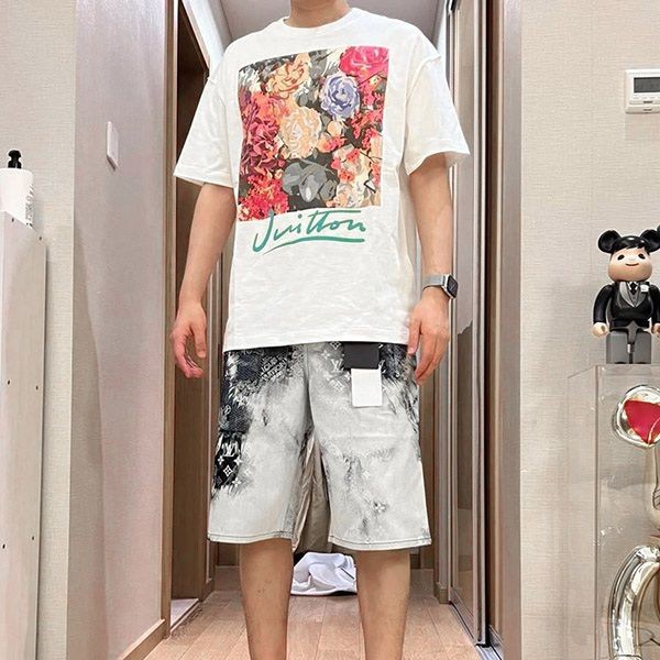 争奪戦​ルイヴィトン フラワータペストリー Tシャツ コピー 1AAGWM激安送料無料