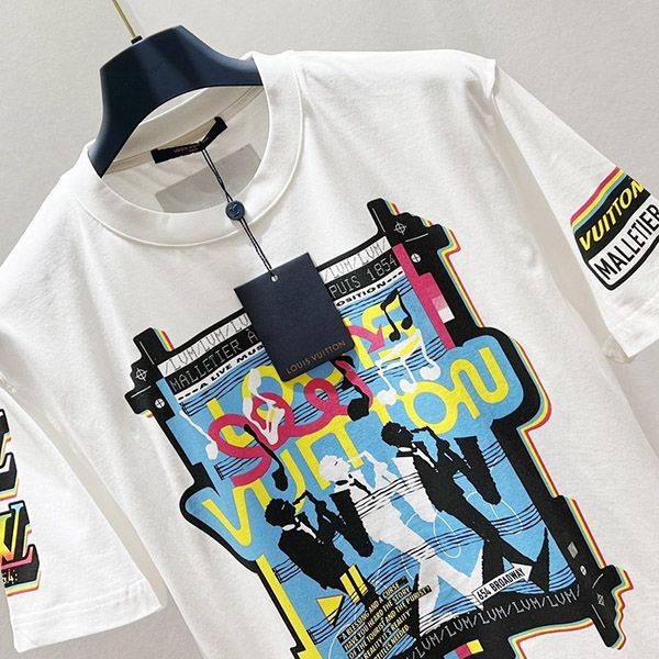 プレゼント最適ルイヴィトン ジャズフライヤーズ半袖Tシャツ コピー コットン 1AATZH高い品質