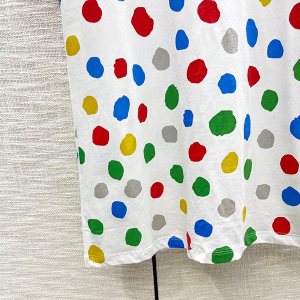 ◆草間彌生【ルイヴィトン コピー】LV × YK ペインティッド ドット Tシャツ 1AB90E激安送料無料