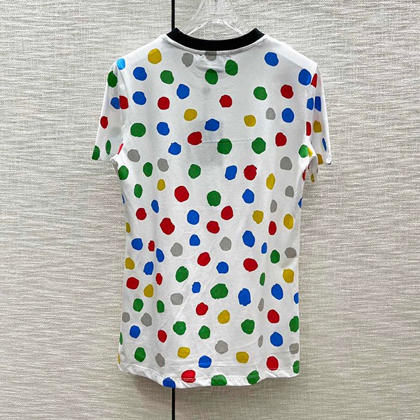 ◆草間彌生【ルイヴィトン コピー】LV × YK ペインティッド ドット Tシャツ 1AB90E人気