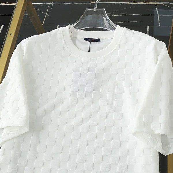 一目惚れ♪ルイヴィトン ハーフダミエポケットTシャツ コピー ホワイトミルク vub24472激安送料無料