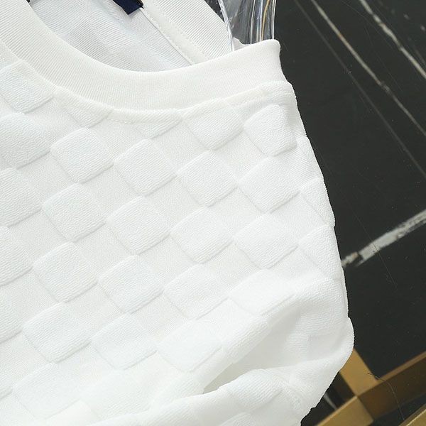 一目惚れ♪ルイヴィトン ハーフダミエポケットTシャツ コピー ホワイトミルク vub24472高い品質